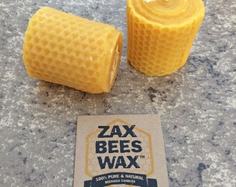 100% Pure & Natural Beeswax Votive Candle | Honeycomb