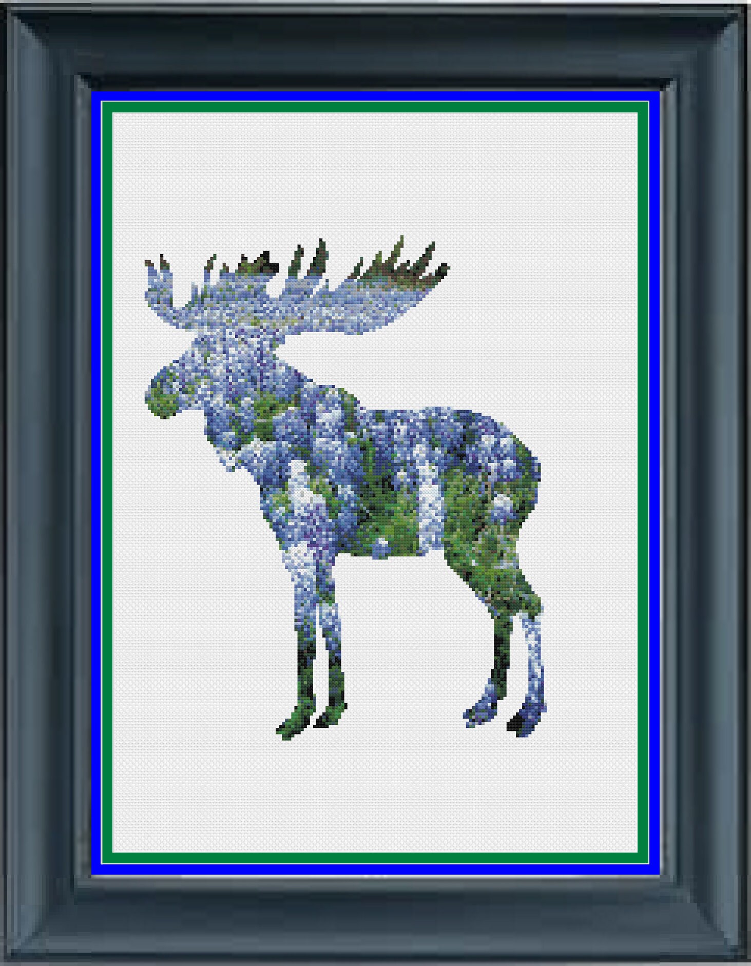 Moose Counted Cross Stitch Chart Pattern Pattern Only PDF Etsy