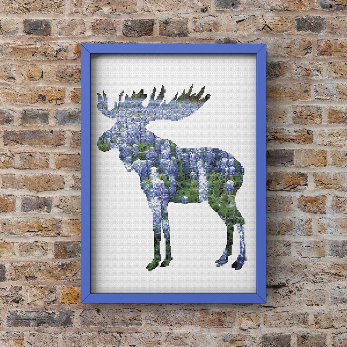 Moose Counted Cross Stitch Chart Pattern Pattern Only PDF Etsy