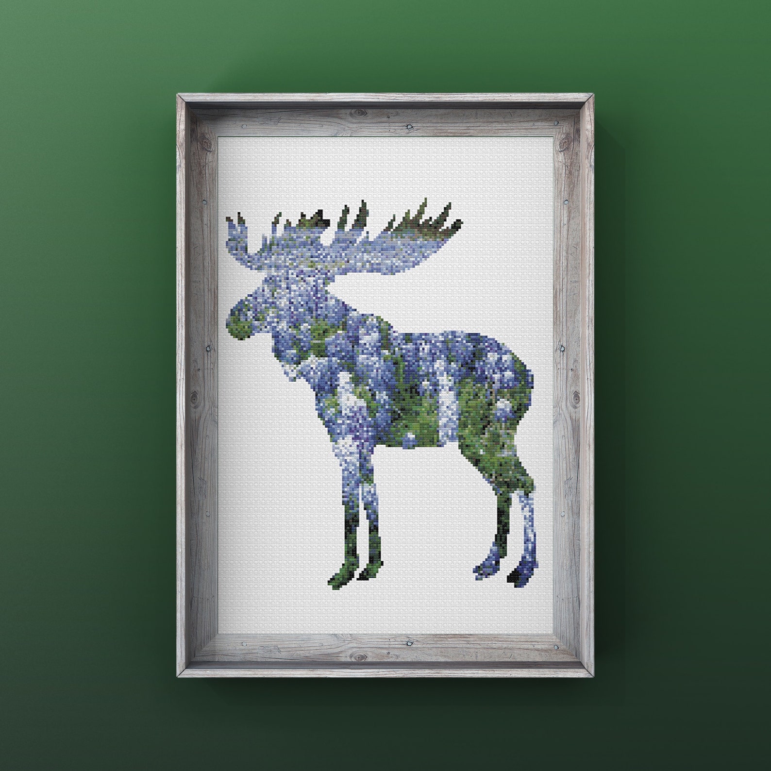 Moose Counted Cross Stitch Chart Pattern Pattern Only PDF | Etsy