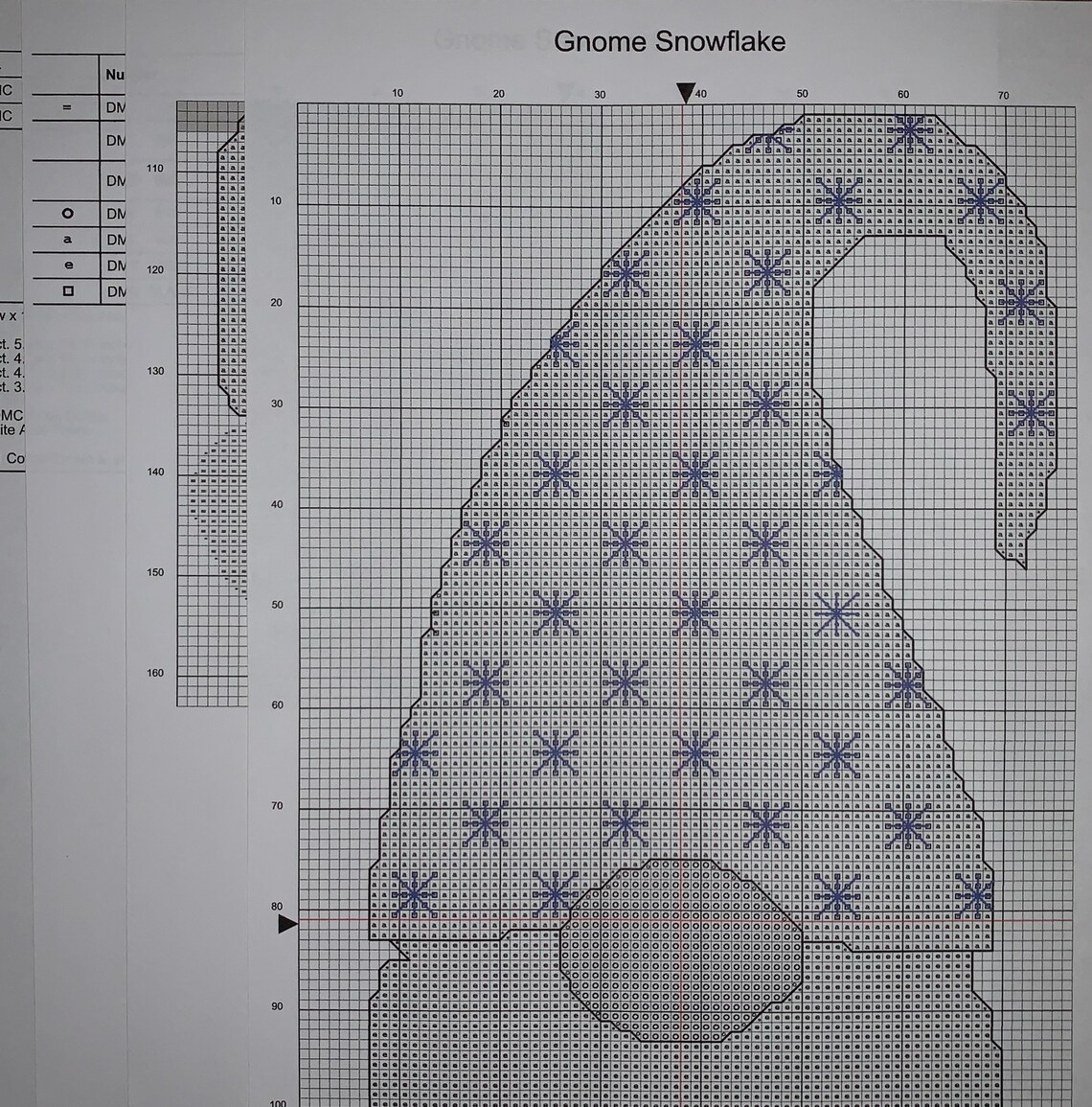Gnome Cross Stitch Chart Pattern Pattern Only PDF | Etsy