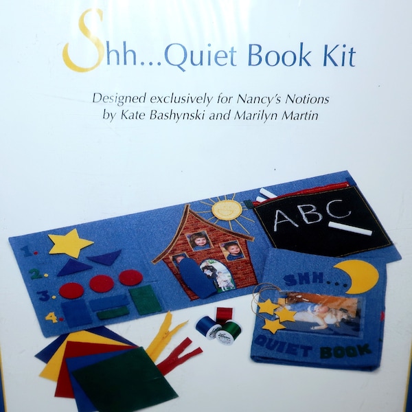 QUIET BOOK KIT By Nancys Notions Portable Busy Quiet Kid Activity Fabric Batting Instructions Make It DiY New Lover Collector GIft