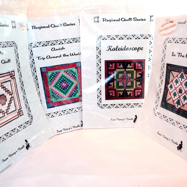 REGIONAL QUILT SERIES Crewel Chart Nancys Needle Embroidery Design Cn09 The Woods Cn11 Celtic Knot Cn14 Amish World Cn22 Kaleidoscope Gift