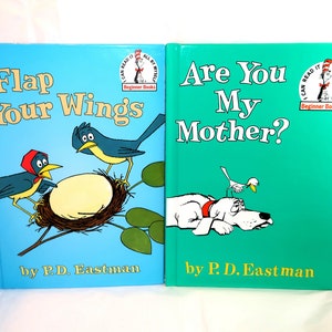 Dr. SEUSS BEGINNER BOOKS By P. D. Eastman Hardcover CHoOSE Flap Your Wings Or Are You My Mother? I Can Read It By Myself Love Collector Gift
