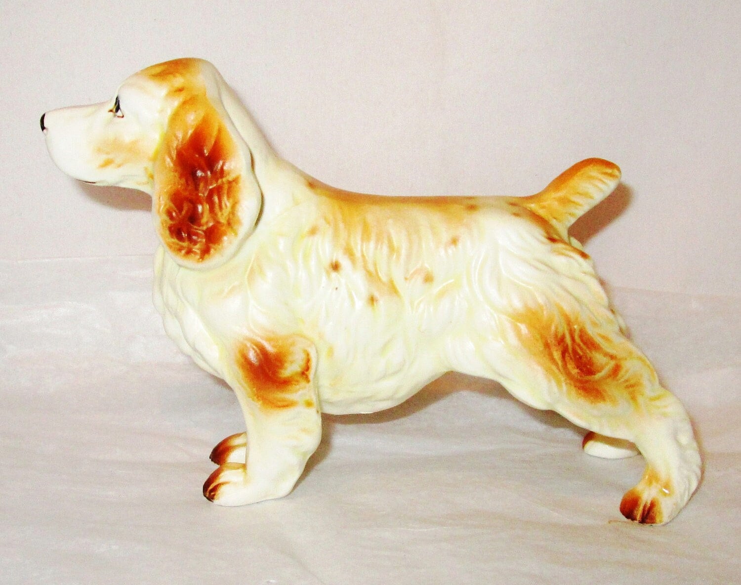 「C. Spaniel - 7081」置物 Vintage Shafford Porcelain Cocker Spaniel Dog Figurine