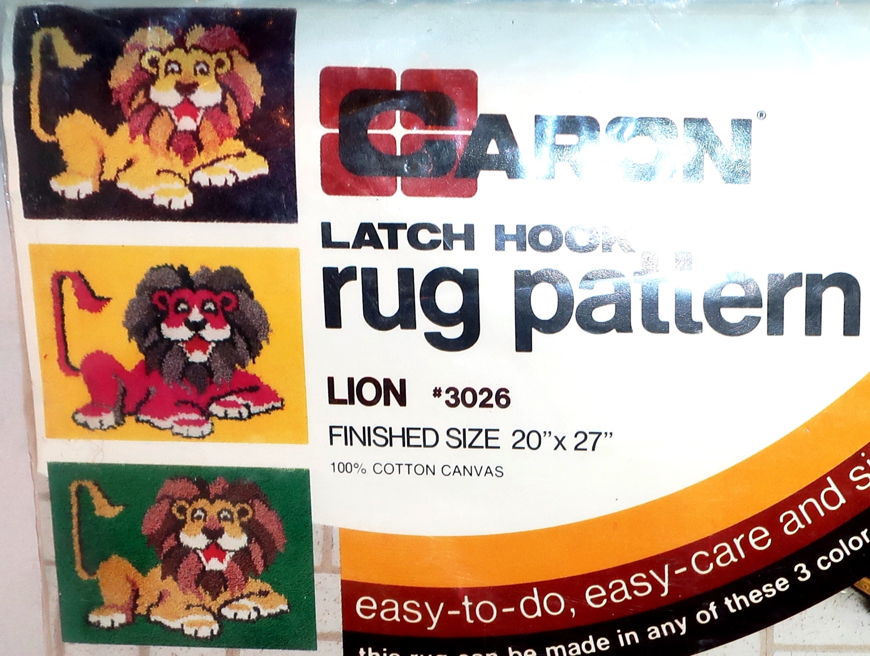 Striped Latch Hook Rug (Crafts) – Lion Brand Yarn