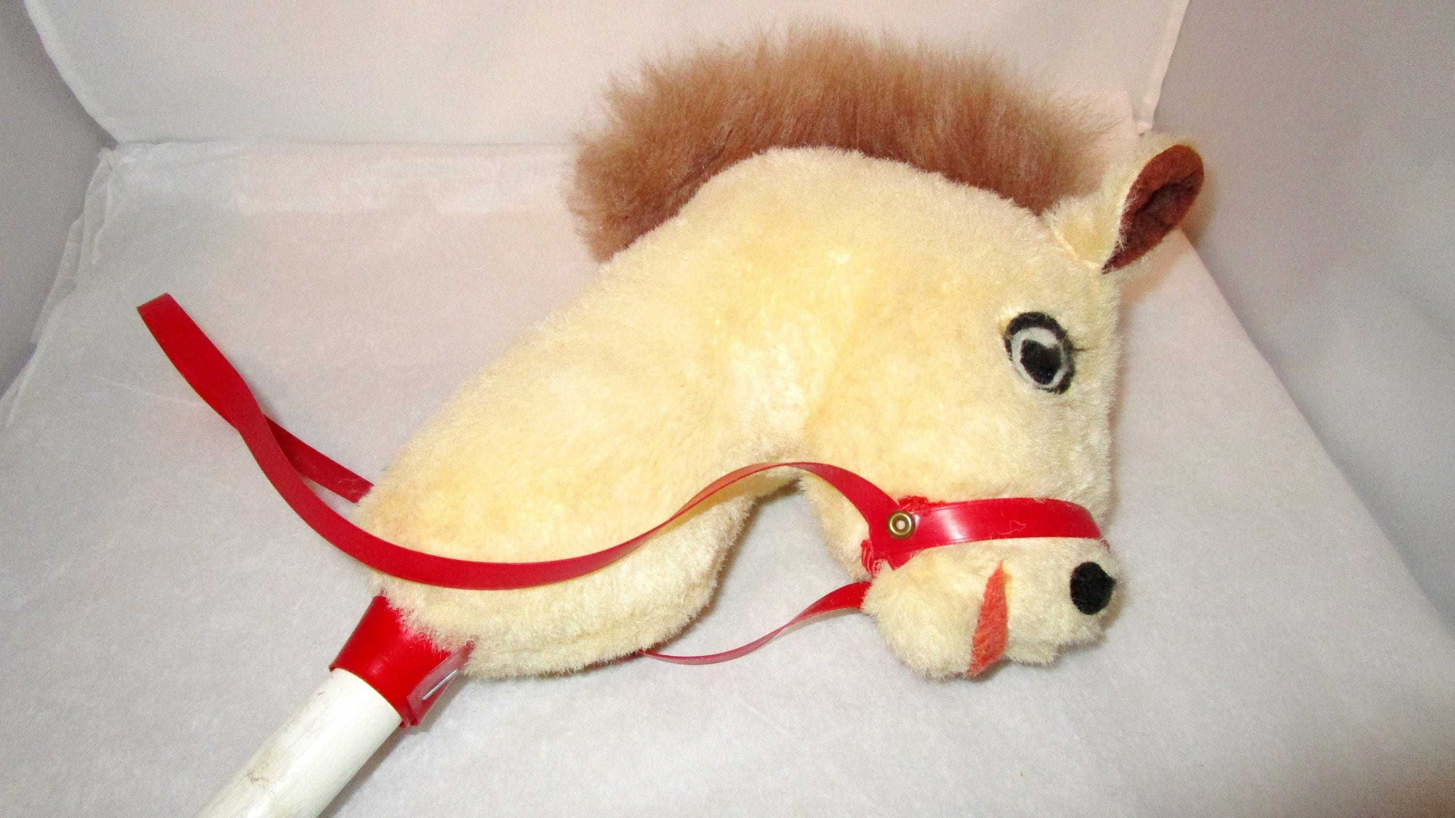 Vintage Mary Meyer STICK HOBBY HORSE Plush Head Felt Eyes Nose Etsy