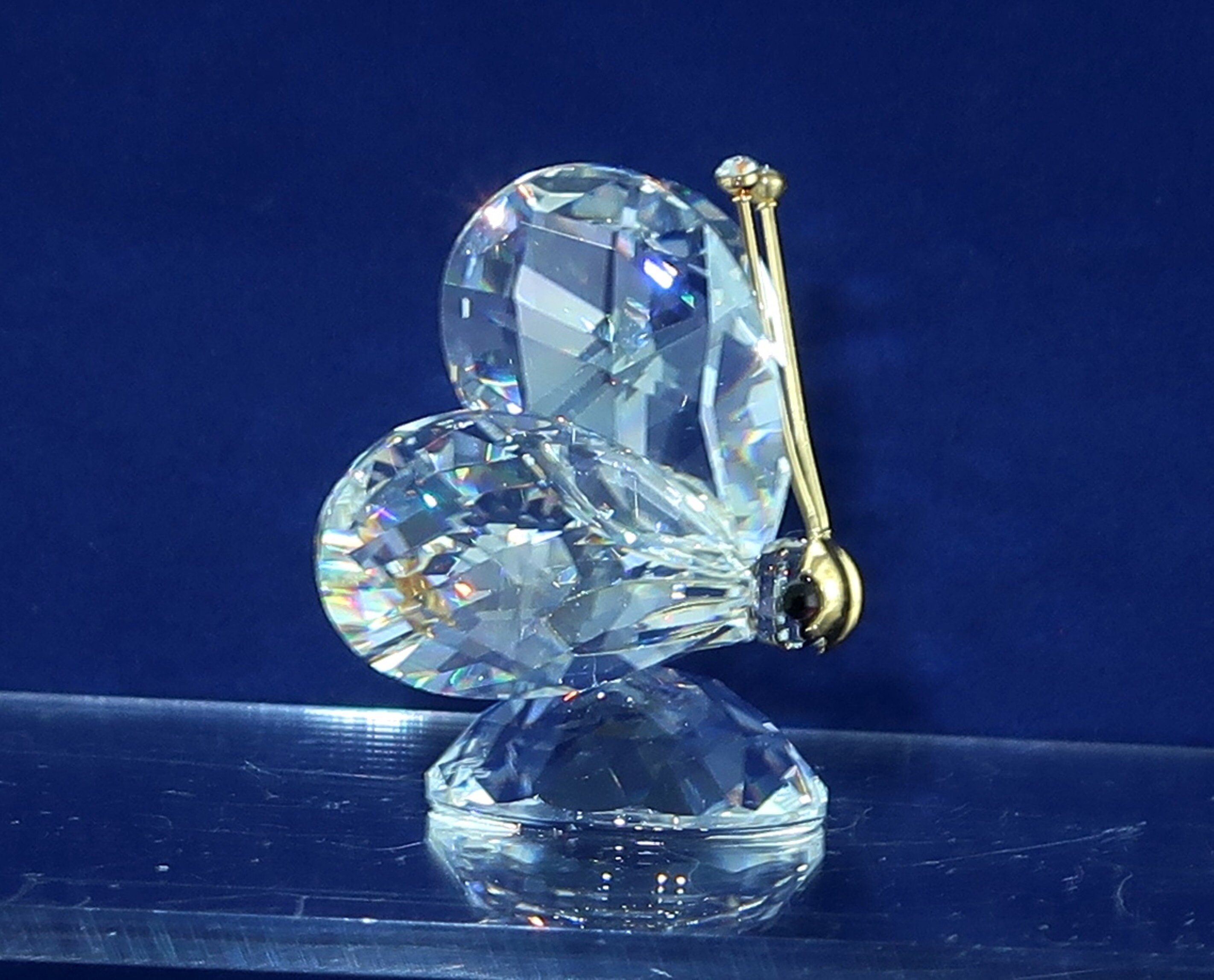 SWAROVSKI MINI BUTTERFLY Faceted Clear Crystal Vintage SWAROVSKI MINI BUTTERFLY Faceted Clear Crystal Vintage