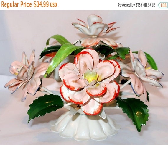 Sept Navires Vaca Vente 6e Italien Fleur En Métal Rose