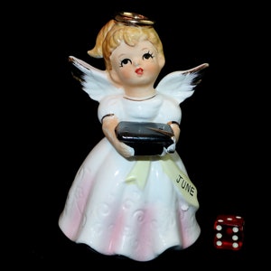 Vintage June Angel Figurine - Etsy