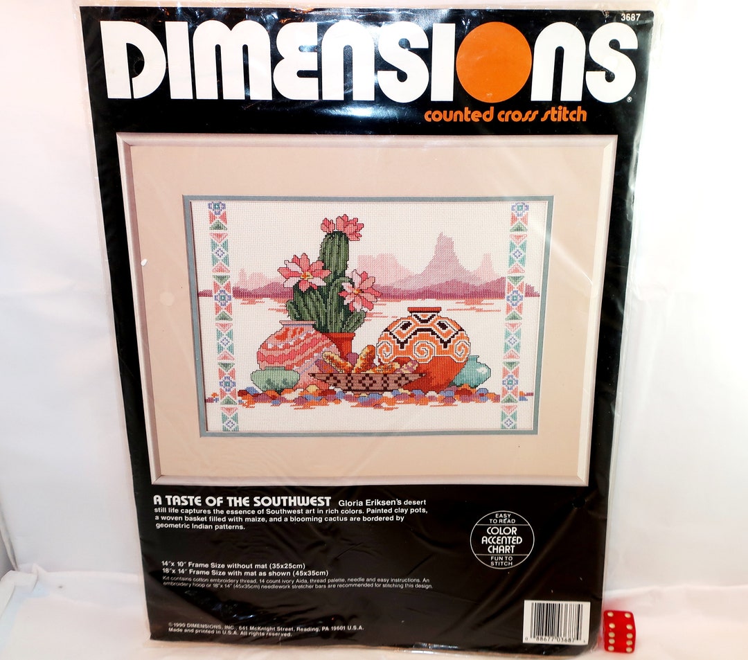 1990 A TASTE of the SOUTHWEST Dimensions Counted Cross Stitch Etsy