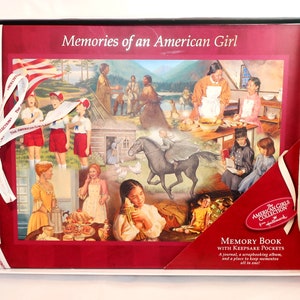 2002 MEMORIES Of An AMERICAN GIRL NiB Large Memory Scrapbook Album Hallmark Pleasant Company Journal Keepsake Pockets Lover Collector Gift