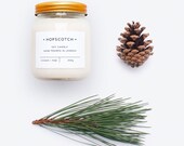 Cedar + Pine Scented Candle — Hopscotch Candle — Home Decor Soy Candle — Perfect Gift for Her, Wedding Gift, Gift for Mum or Thank You Gift