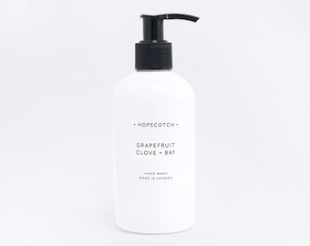 Grapefruit, Clove and Bay Hand Wash — All natural, vegan liquid hand soap  — gift for mum, gift for her, Christmas gift