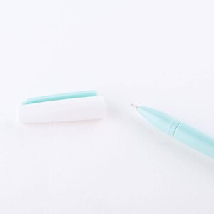 Colour Block Pen with Cap — Ball Point Pen — Black Ink — perfect cute stationery gift image 2