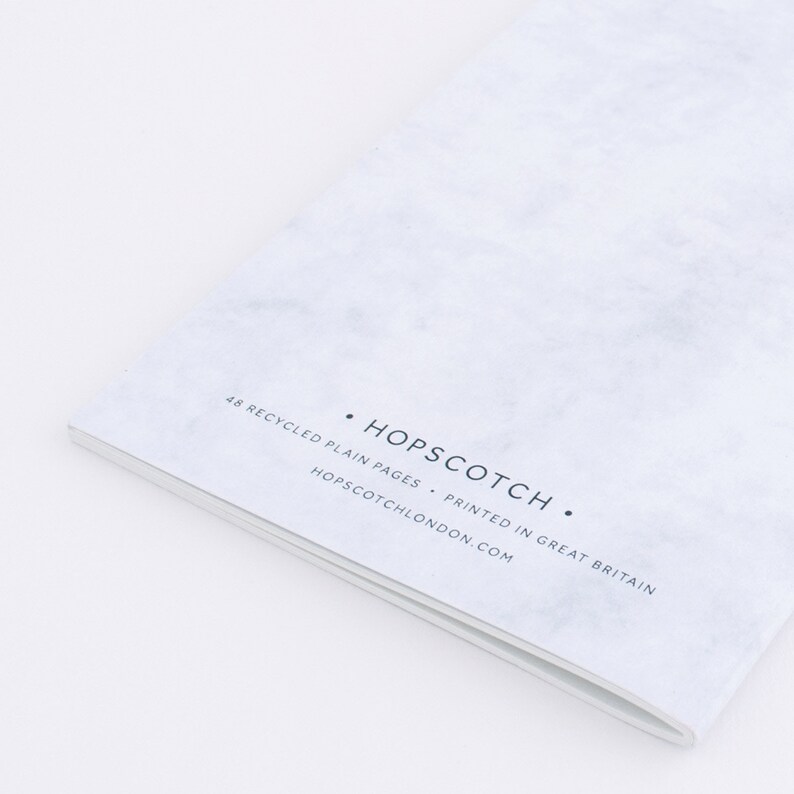 Marble Notebook \u2022 A6 \u2022 Designed and printed in Great Britain