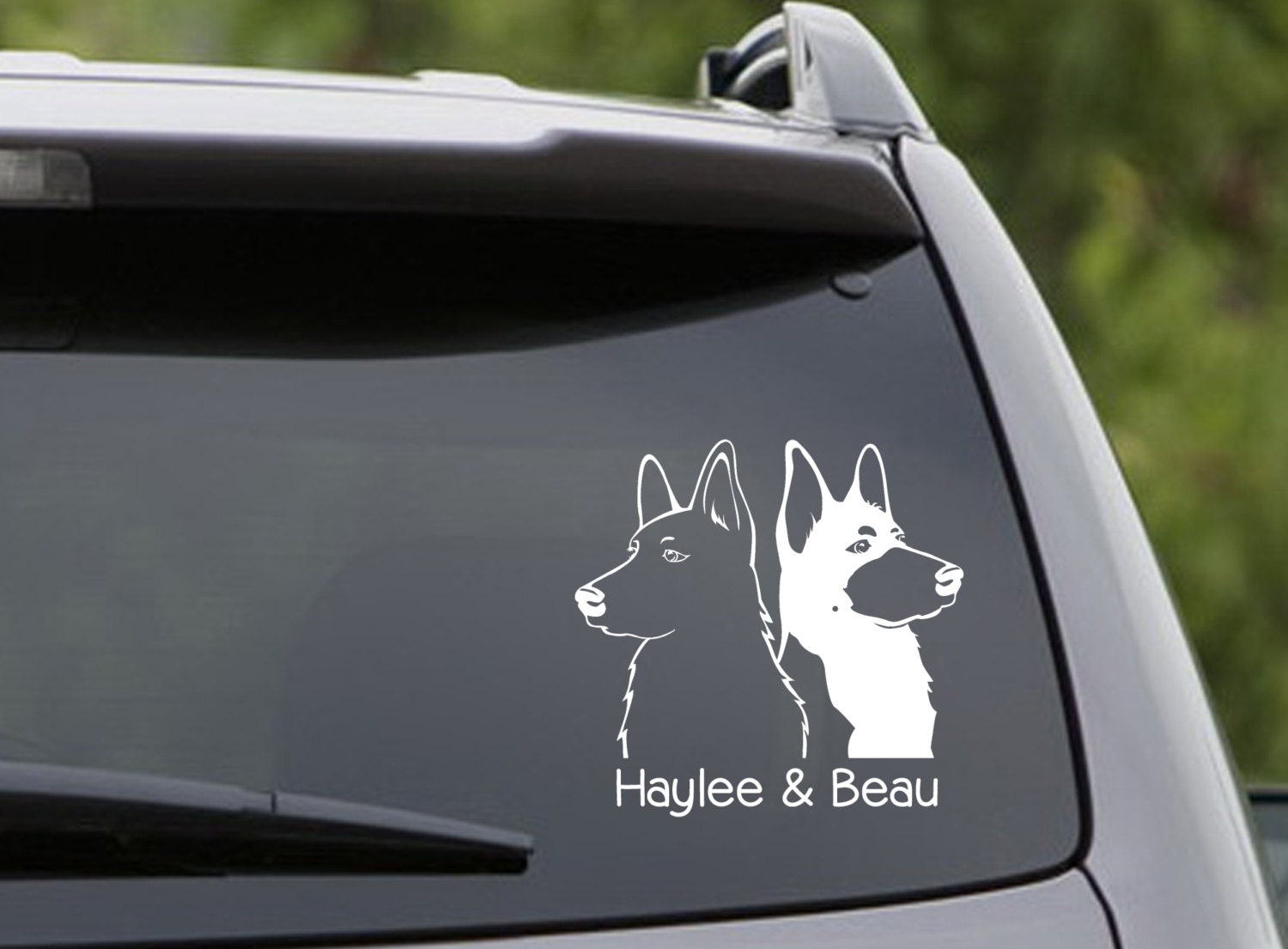 german shepherd window decal
