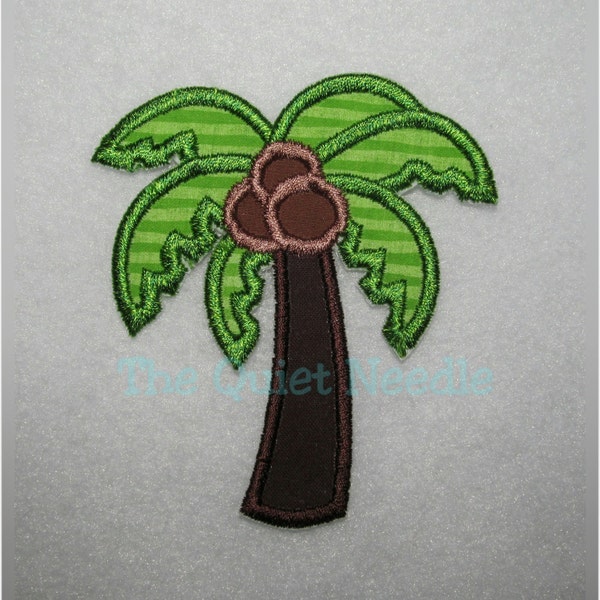 Coconut Tree Palm Tree Iron On or Sew On Embroidered Fabric Applique Patch Beach Island Baby Kid Children TShirt Bag Tutu Decal Decoration