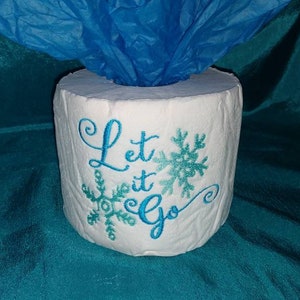 Regalo di Natale con carta igienica ricamata, regalo Gag, regalo elefante bianco - Let it Go
