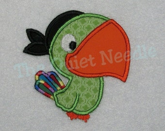 Parrot Iron On or Sew On Embroidery Applique Patch. Craft DIY Decal Embellishment. Multiple Color and Size Options. Fast Shipping