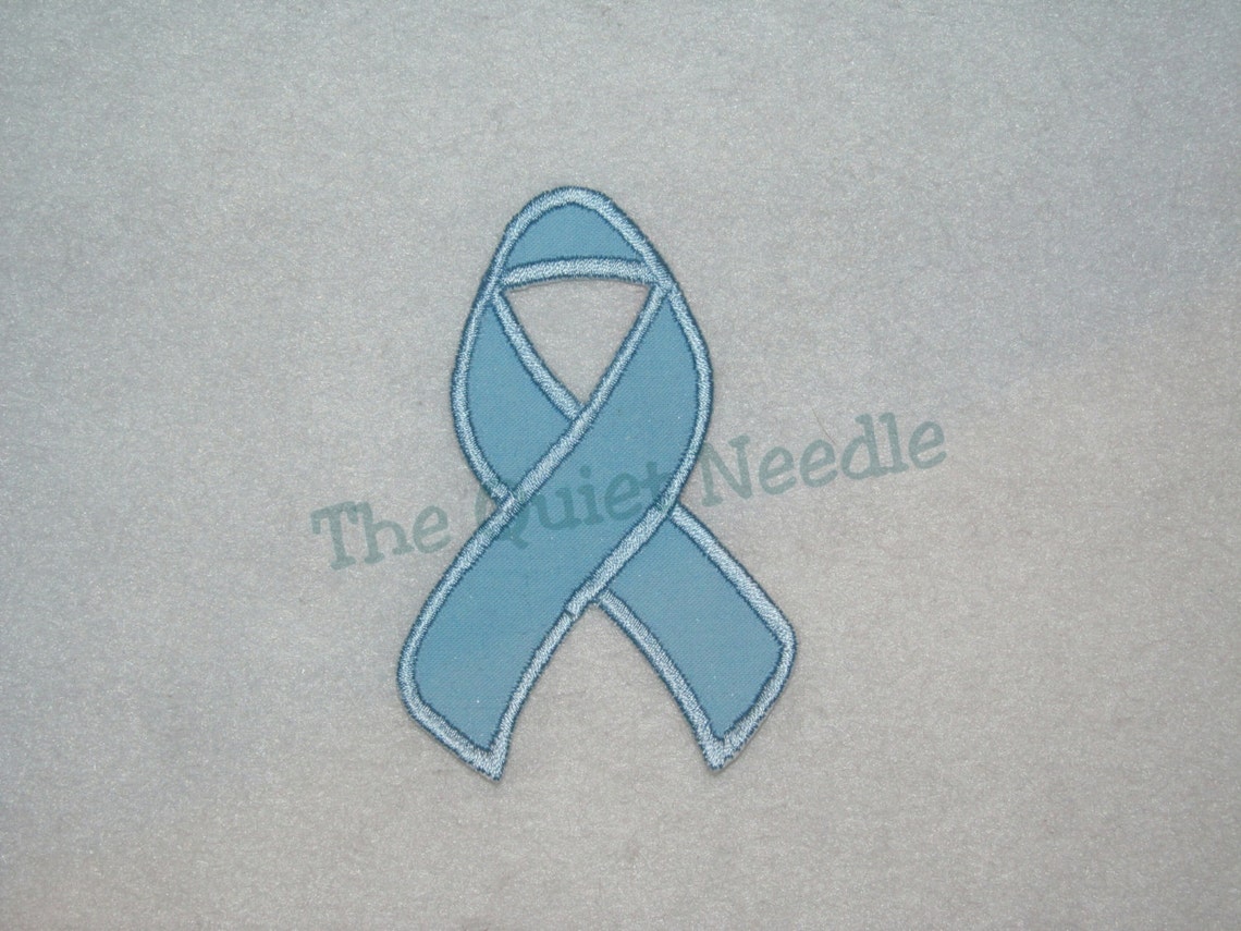 Graves Disease Awareness Ribbon Iron on Embroidered Patch Etsy