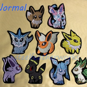 Eevee & Evolutions Embroidered Patches (Choose One or All)