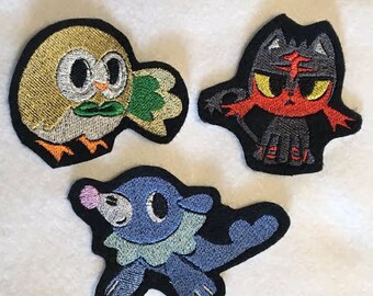 Alola Starter Patches (Choose One) Made to Order