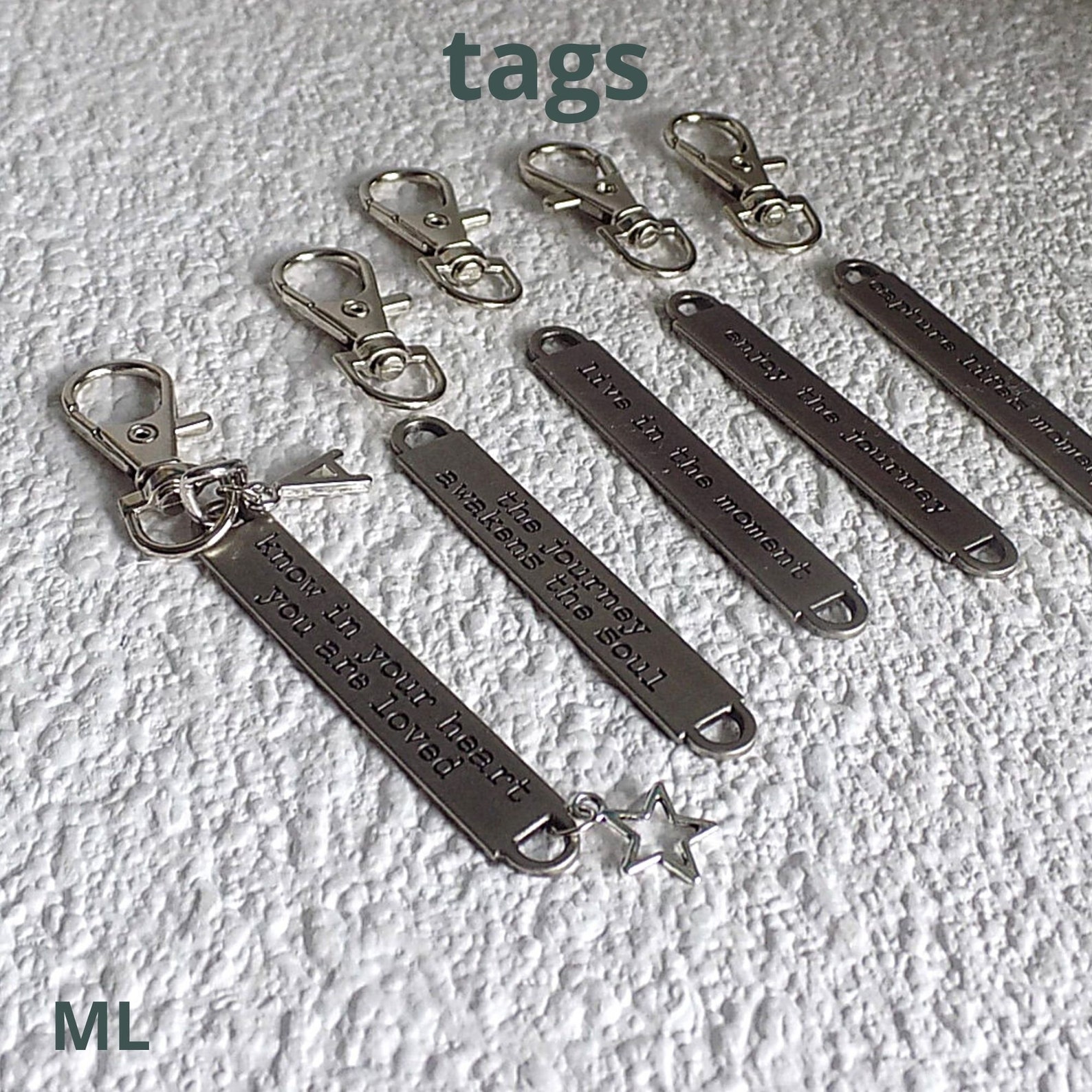 Engraved Tag Bag/ Backpack Key Ring | Etsy