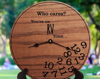 Funny Gifts Camper - Gifts for People Who Travel in Campers - Motorcoach - RV Decor - Gifts for Owner of Camper - RV Time - 0899