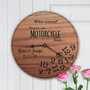 Personalized Wedding Gift For Biker Couple - Custom - Wedding Gift Motorcycle Couple - Wedding Gift Bikers - Motorcycle Time (Couple) - 1147