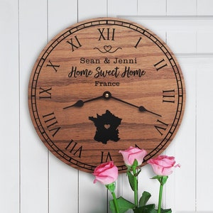 France Housewarming Gift - French Decor - France Map - France Custom - Home Sweet Home - New Home Gift - France Home - 0354