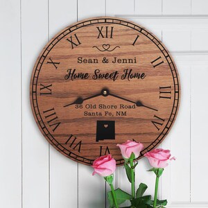 New Mexico Housewarming Gift - New Home - State Map - Living in New Mexico - Home NM - Land of Enchantment - Home Sweet Home - 0746