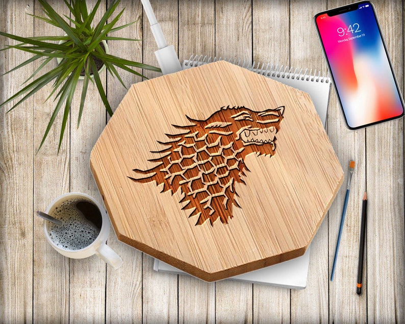 Game of Thrones Wireless Charger Qi Dragon Bamboo iPhone X image 1