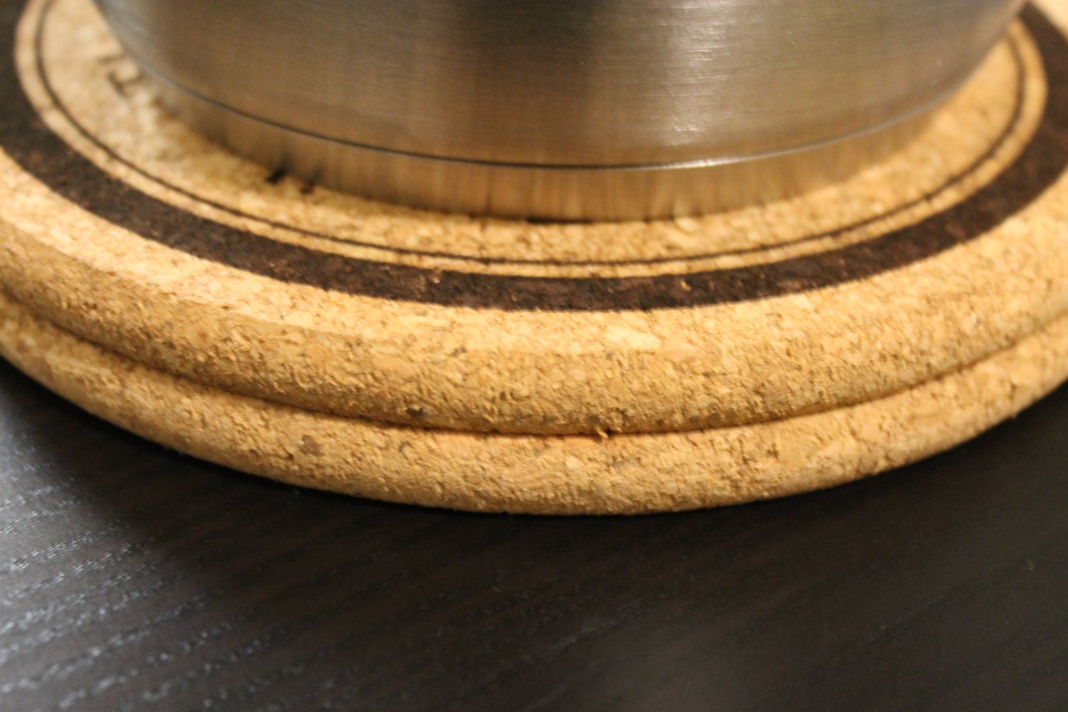 Personalized Anniversary Monogram Cork Heat Trivet for Wedding