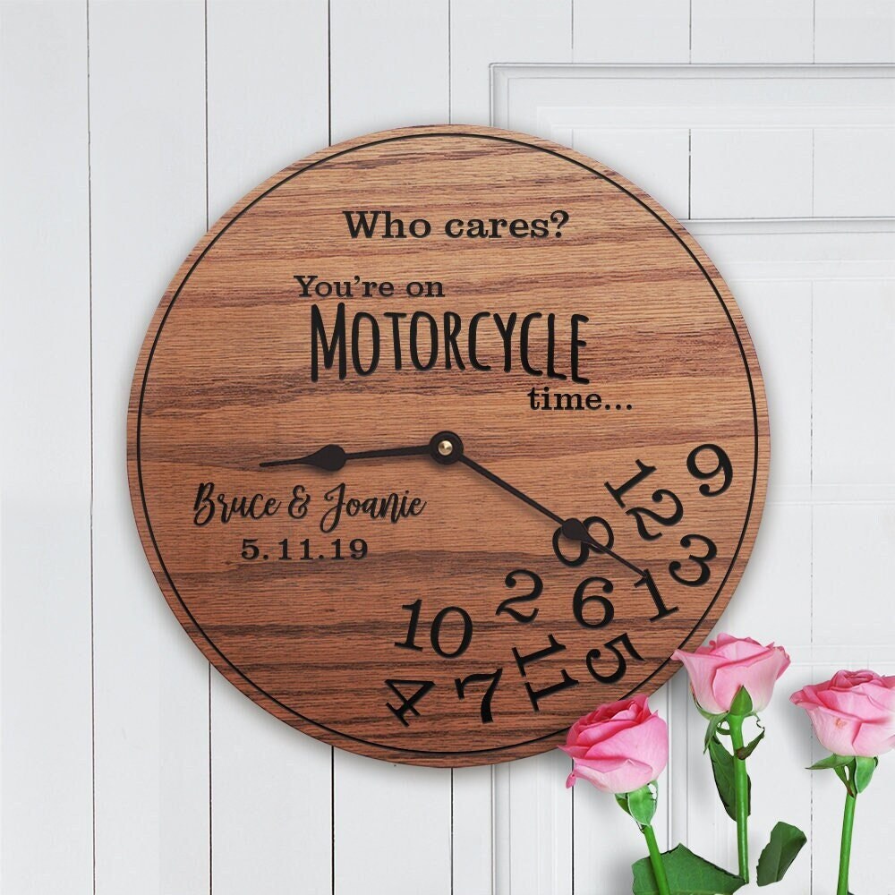 Personalized Wedding Gift For Biker Couple - Custom - Wedding Gift Motorcycle Couple - Wedding Gift Bikers - Motorcycle Time (Couple) - 1147