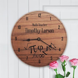 Personalized Math Teacher Gift - Unique Gifts for Tutor Appreciation - Custom Engraved Name
