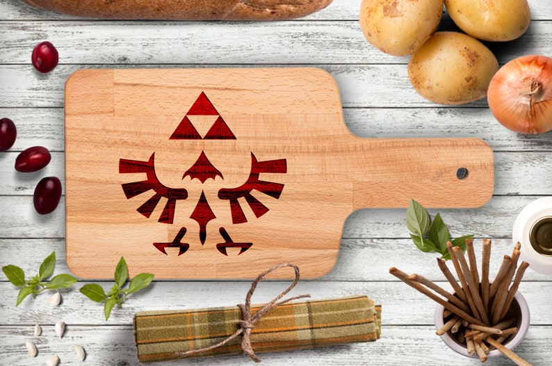 The Legend of Zelda Triforce Emblem Cheese Sushi Cutting Right