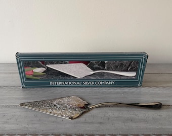 Vintage International Silver Cake Spatula Silver Plated Pie Server Kitchen Decor
