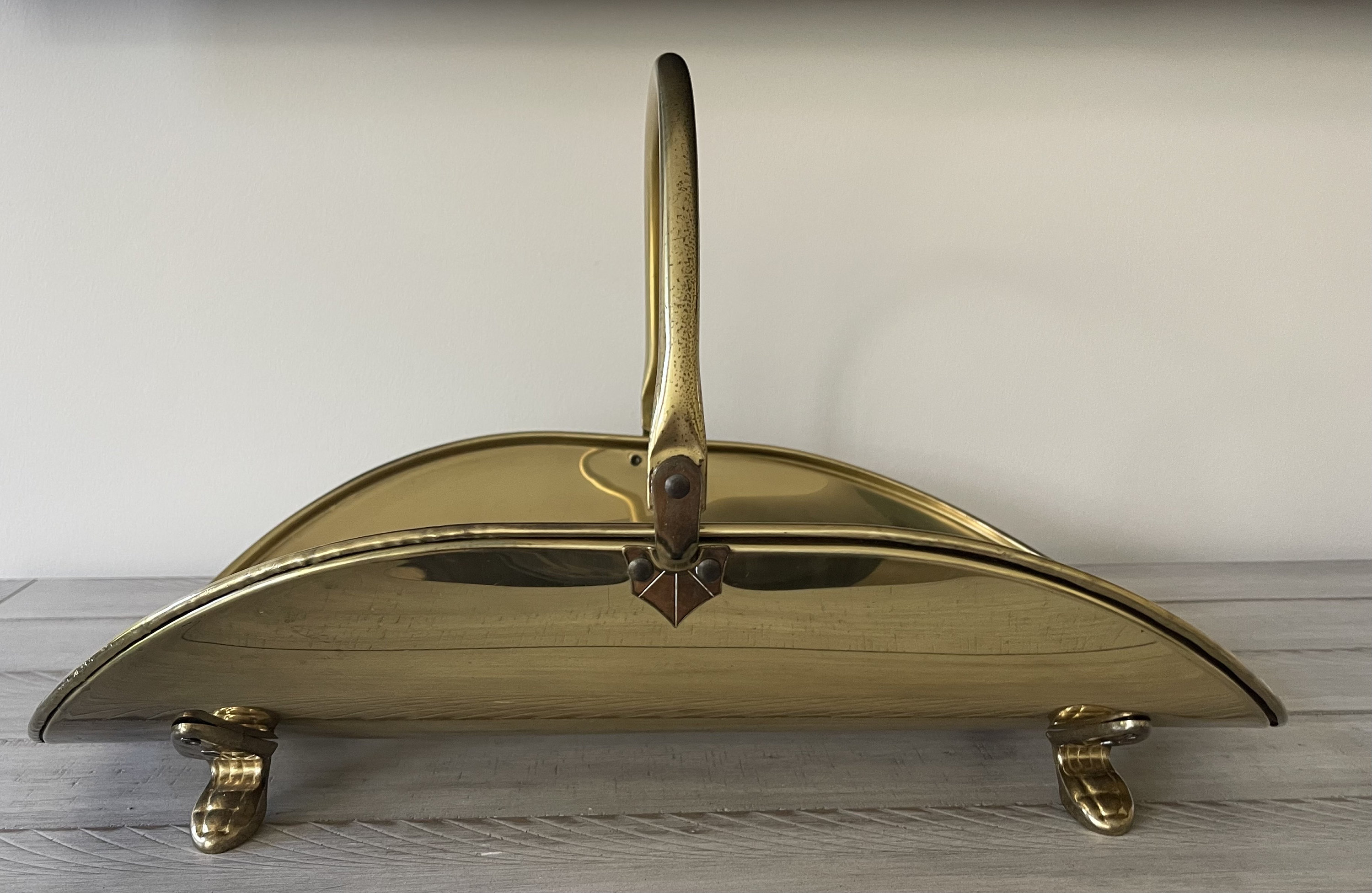 Vintage Brass Log Holder Brass Fireplace Decor Vintage Fireplace Decor Gold Decor Cabin Decor Etsy
