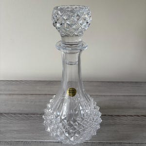 Vintage Crystal Decanter Cristal D argues Vintage Barware Large Crystal Whiskey Decanter Vintage Bar Decor