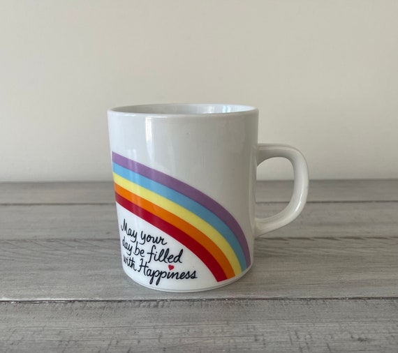 Vintage Avon Rainbow Mug, 1984 Love Coffee Cup