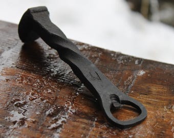 Hand Forged Bottle Opener Railroad Spike