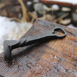 Hand Forged Bottle Opener Railroad Spike