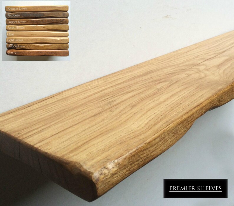 Rustic Oak Floating Shelf 10 25cm Deep Up To 7ft Rustic Oak Floating Shelf 10 25cm Deep Up To 7ft Long 1 25 32mm Thickness Range Of Colours Concealed