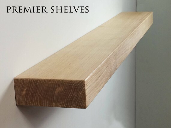 Oak Floating Shelves Chunky 12 5cm X 6cm Radiator Shelf Wooden Image 0