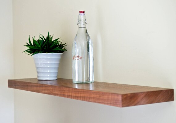 Walnut Floating Shelves 22 5cm X 3cm 9 1 25 Up To 7ft Long Real Wooden Bespoke Shelf Book Wall Bathroom Living Room Kitchen
