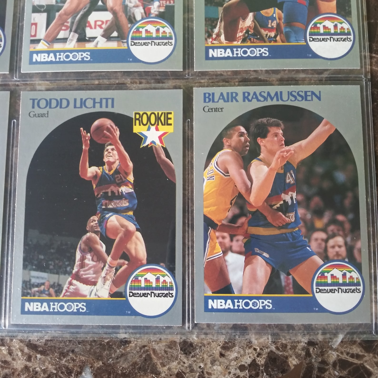 Rare 1990 NBA Hoops Basketball Collector 9Card Set Denver Etsy