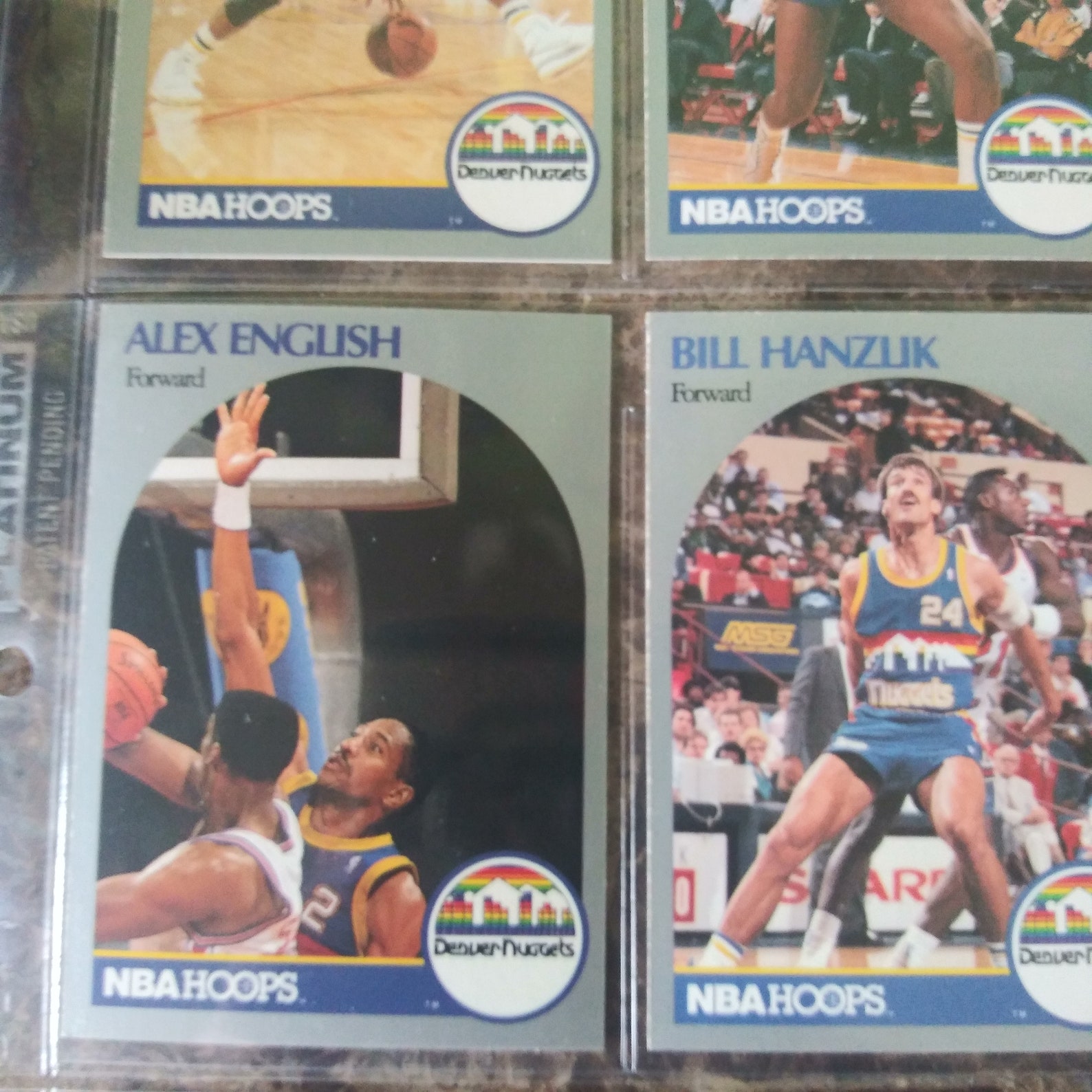 Rare 1990 NBA Hoops Basketball Collector 9Card Set Denver Etsy