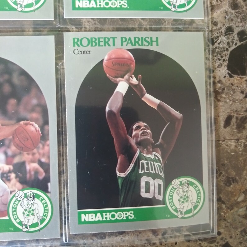 Rare 1990 NBA Hoops Basketball Collector 9Card Set Boston Etsy