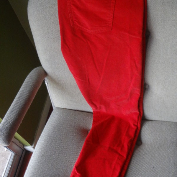 Gap 1969 Womens Red/Orange Corduroy Pants Size 30/10r Legging Jean Jeans